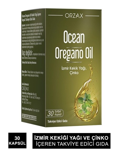 Ocean Oregano Oil 30 Kapsül (S.K.T 04-2026) 