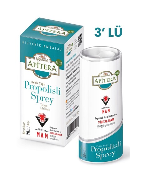 Balparmak Apitera Plus Propolisli Sprey 20 ml x 3 Adet 