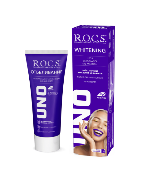 Rocs Uno Whitening ( Beyazlatıcı ) Diş Macunu 60 ml 