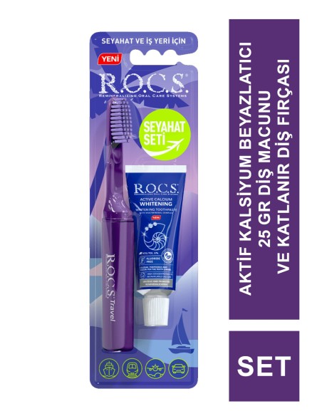 Rocs Travel Kit ( Seyahat Seti ) Diş Macunu + Fırça 