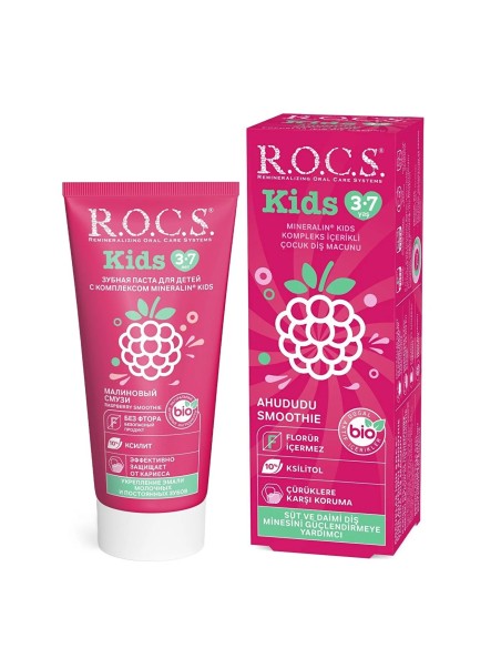 ROCS Kids Ahududu 3-7 Yaş Diş Macunu 35 ml 