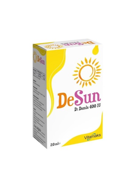 Vitamaks DeSun Vitamin D3 400IU Damla 20 ML 