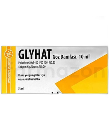 Glyhat Göz Damlası 10 Ml Kuru ve Yorgun Gözler İçin 