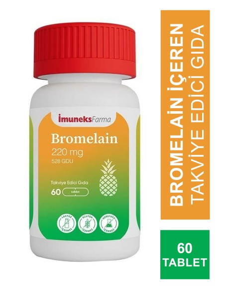 İmuneks Bromelain 220mg 60 Tablet 