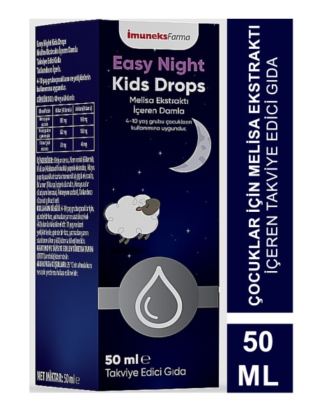 İmuneks Easy Night Kids Drops 50 ml 