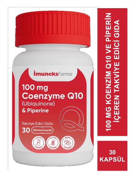 İmuneks Koenzim Q10 100mg 30 Kapsül 