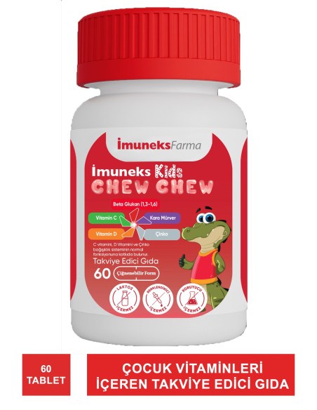 İmuneks Kids Chew Chew 60 Yumuşak Tablet 