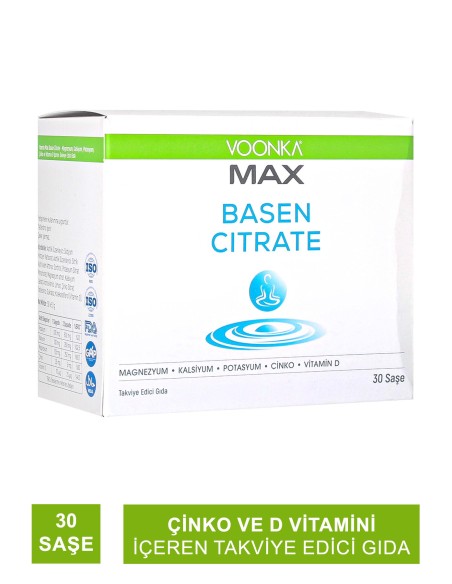 Voonka Max Basem Citrate 30 Saşe (S.K.T 02-2026) 