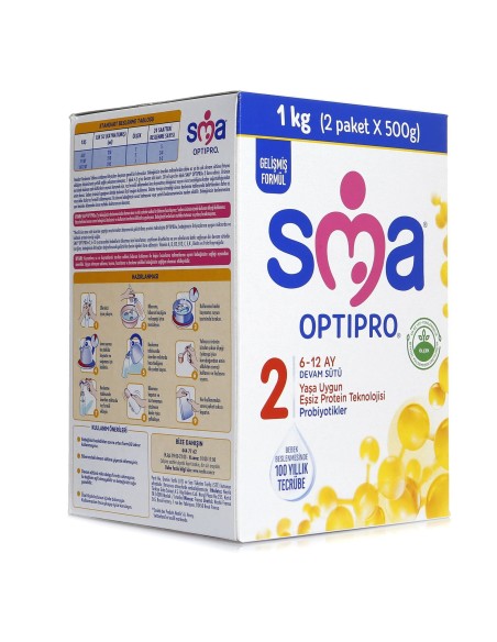 SMA Optipro Probiyotik 2 Devam Sütü 1000 gr 6-12 Ay 