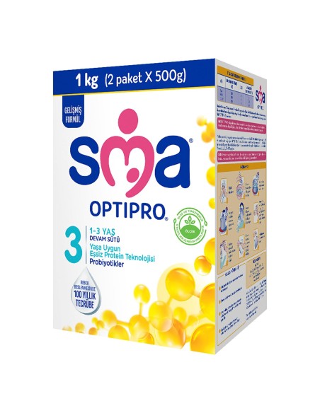 SMA Optipro Probiyotik 3 Devam Sütü 1000 gr 1-3 Yaş 