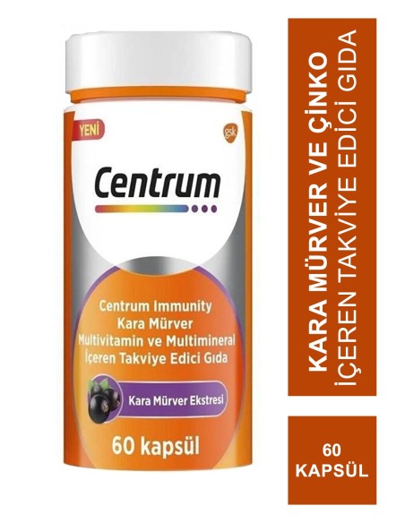 Centrum İmmunity Kara Mürver 60 Kapsül 