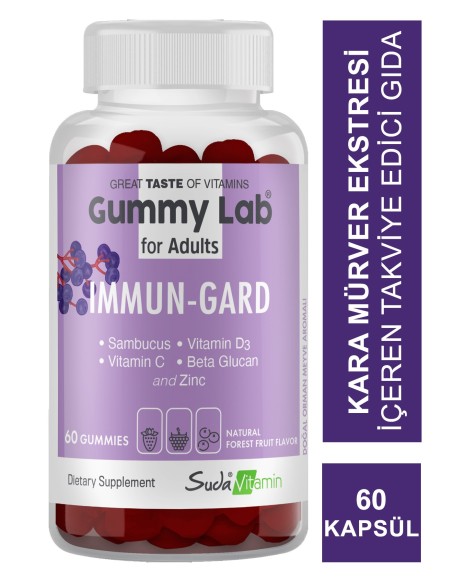 Suda Vitamin Gummy Lab İmmun-Gard for Adult 60 Yumuşak Kapsül 