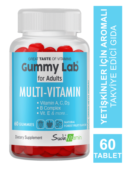 Suda Vitamin Gummy Lab Multi-Vitamin for Adult 60 Yumuşak Kapsül 