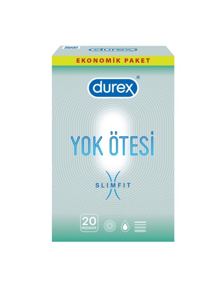 Durex Yok Ötesi Slim Fit Prezervatif 20 Adet 