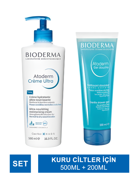 Bioderma Atoderm Cream Ultra 500 ml + Atoderm Shower Gel 200 ml 