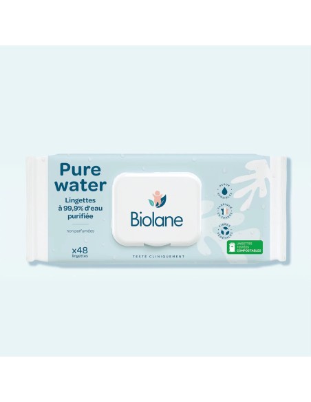 Biolane Pure Water Wipes ( Saf Sulu Islak Mendil ) 48 Adet 