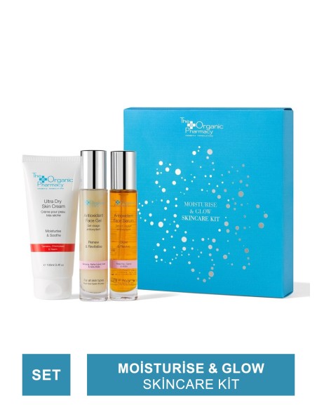 The Organic Pharmacy Moisturise & Glow Skincare Kit 