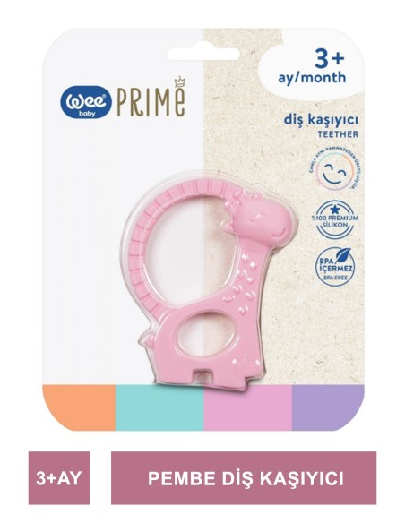 Wee Baby Prime Diş Kaşıyıcı 3+ Ay - Pembe ( 928 ) 