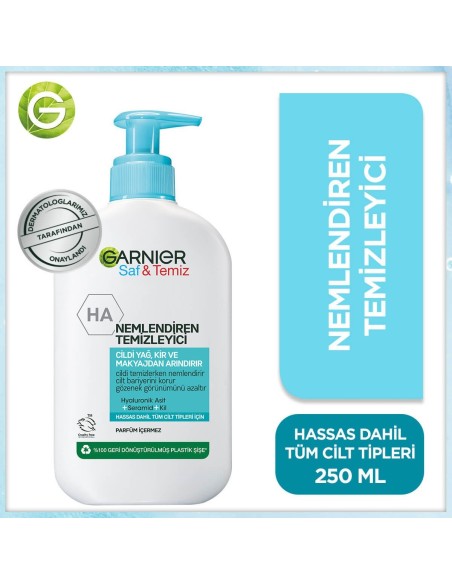 Garnier Saf & Temiz Nemlendiren Temizleyici 250 ml 