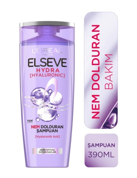 Loreal Paris Elseve Hydra ( Hyaluronic ) Nem Dolduran Şampuan 390 ml 