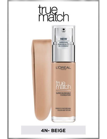 Loreal Paris True Match Bakım Yapan Fondöten 4N BEIGE 30ml 