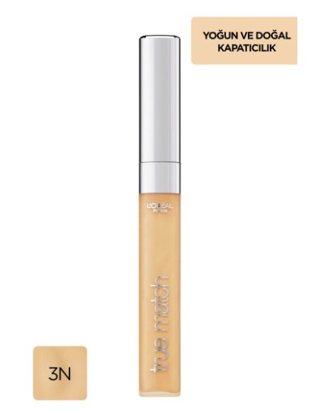 Loreal Paris True Match Kapatıcı -  3N CREAMY BEI 6.8ml 