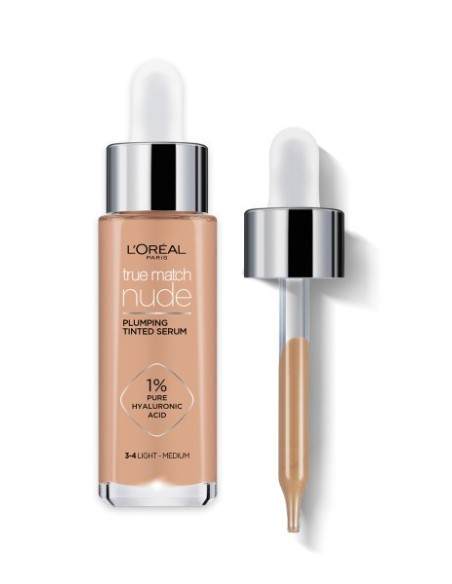 Loreal Paris True Match Nude Fondöten Serum 3-4 Light Medium 30ml 