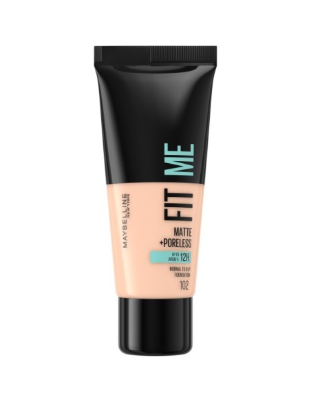 Maybelline New York Fit Me Matte+Poreless Fondöten - 102 Fair Ivory 30 ml 