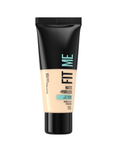 Maybelline New York Fit Me Matte+Poreless Fondöten - 100 Warm Ivory 30 ml 