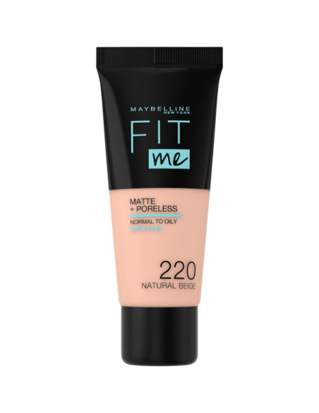 Maybelline New York Fit Me Matte+Poreless Fondöten - 220 Natural Beige 30 ml 