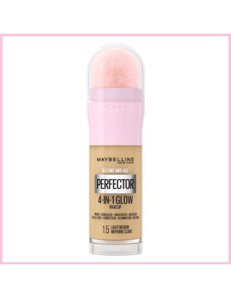 Maybelline New York Instant Perfector Glow 4 Etki 1 Arada Fondöten- 1.5 Light Medium 20 ml 