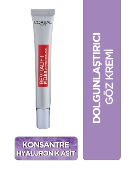 Loreal Paris Revitalift Filler Dolgunlaştırıcı Yaşlanma Karşıtı Göz Bakım Kremi 30 ml 