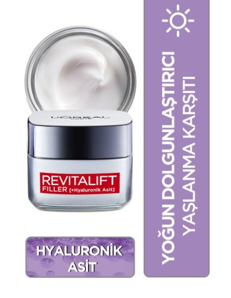 Loreal Paris Revitalift Filler Dolgunlaştırıcı Yaşlanma Karşıtı Gündüz Bakım Kremi 50 ml 