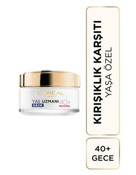 Loreal Paris Yaş Uzmanı 40+ Sıkılaştırıcı Gece Kremi 50ml 