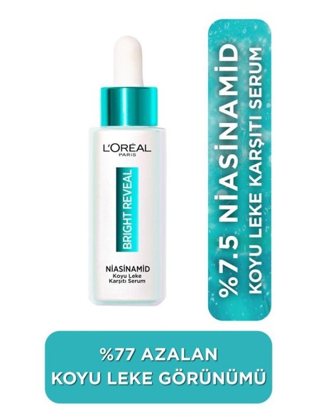 Loreal Paris Bright Reveal Niasinemid ( Koyu Leke Karşıtı Serum ) 30 ml 