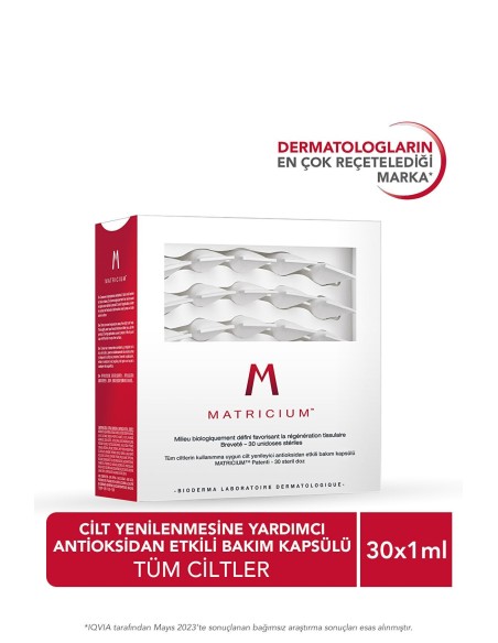 Bioderma Matricium Cilt Bakım Kapsülü 30 x 1 ml 