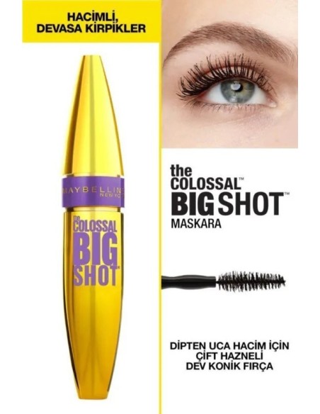 Maybelline New York The Colossal Big Shot Siyah Maskara 