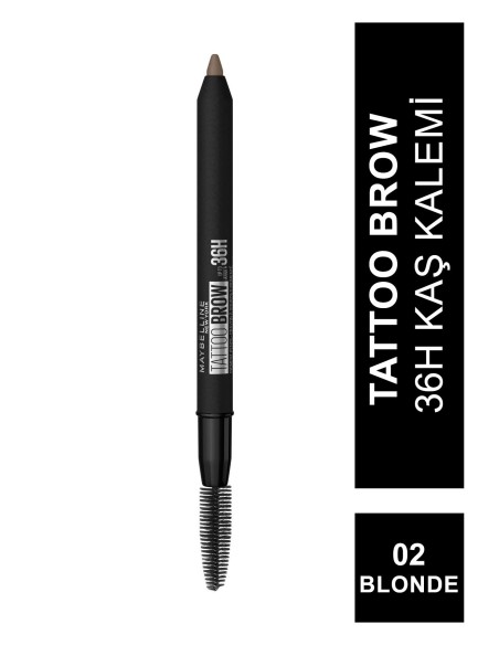 Maybelline New York Tattoo Brow 36H Kaş Kalemi 02 Blonde 