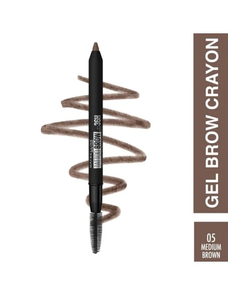 Maybelline New York Tattoo Brow 36H Kaş Kalemi 05 Medium Brown 