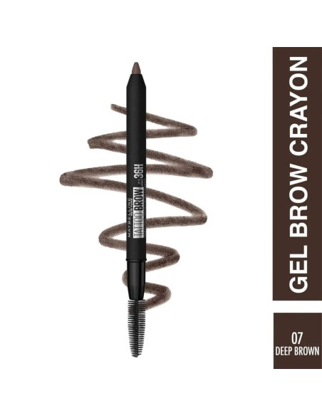 Maybelline New York Tattoo Brow 36H Kaş Kalemi 07 Deep Brown 