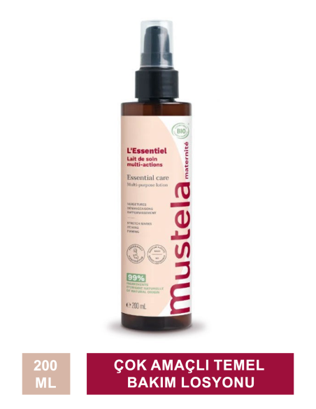 Mustela Essential Care Multi-Purpose Losyon ( Çok Amaçlı Temel Bakım Losyonu ) 200 ml (01/09/2026) 