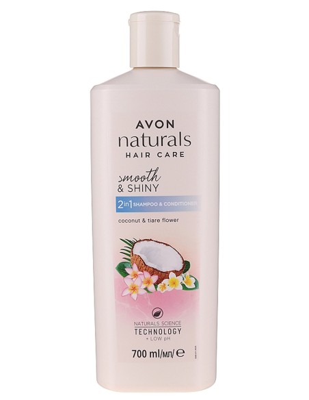 Avon Naturals Hindistan Cevizi Ve Tiare Çiçeği Kokulu Şampuan Ve Saç Kremi 700 ml 