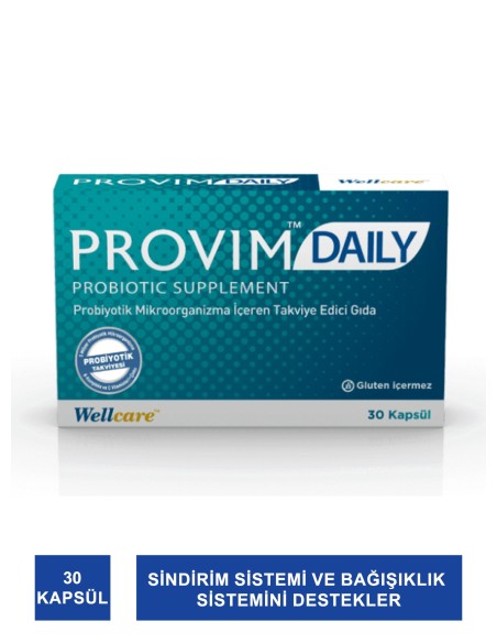 Wellcare Provim Daily Probiyotik Mikroorganizma 30 Kapsül 