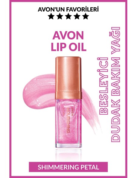 Avon True Nourishing Lip Oil Dudak Bakım Yağı ( Shimmering Petal ) 