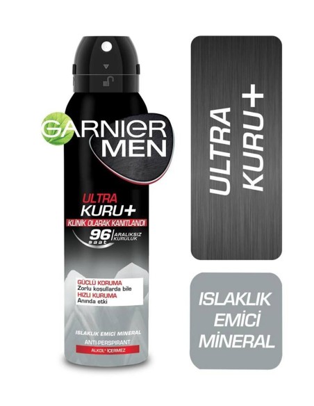 Garnier Men Ultra Kuru Spray Deodorant 150 ml 