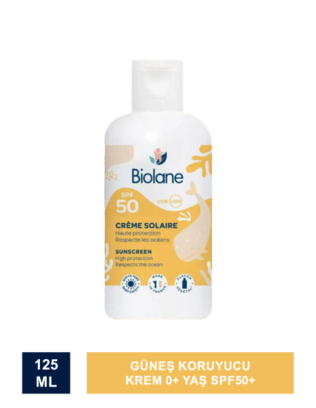 Biolane Güneş Koruyucu Krem 0+ Yaş SPF50+ 125 ml 