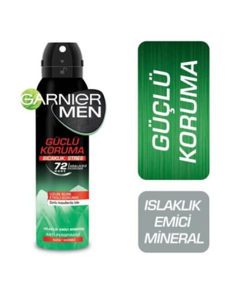 Garnier Men Güçlü Koruma Sprey Deodorant 150 ml 