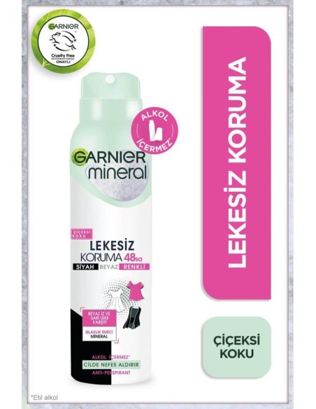 Garnier Mineral Lekesiz Koruma Çiçeksi Koku 150 ml 