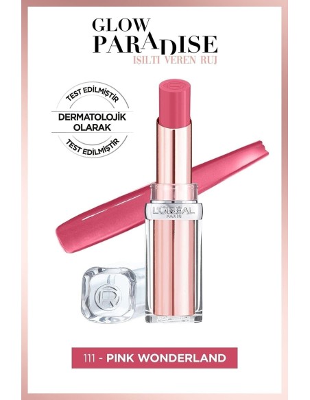 Loreal Paris Glow Paradise Balm-in-Lipstick - Işıltı Veren Ruj 111 Pink Wonderland 