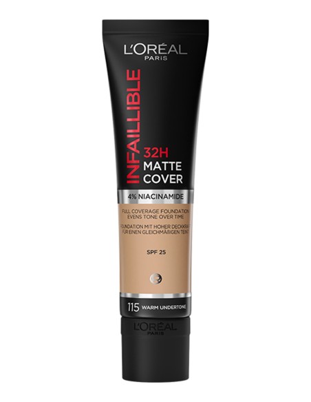 Loreal Paris Infaillible 32H Matte Cover Yüksek Kapatıcı Fondöten -  115 BEIGE 